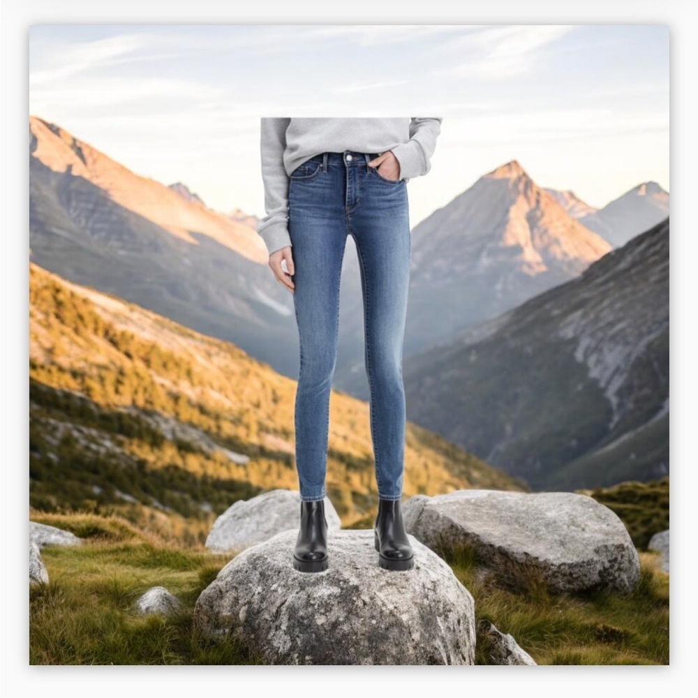 Levi's 311 Shaping Mid
Rise Skinny Jeans Lapis Gallop - 
Stone Wash EUC-Sz33 ☀️‌